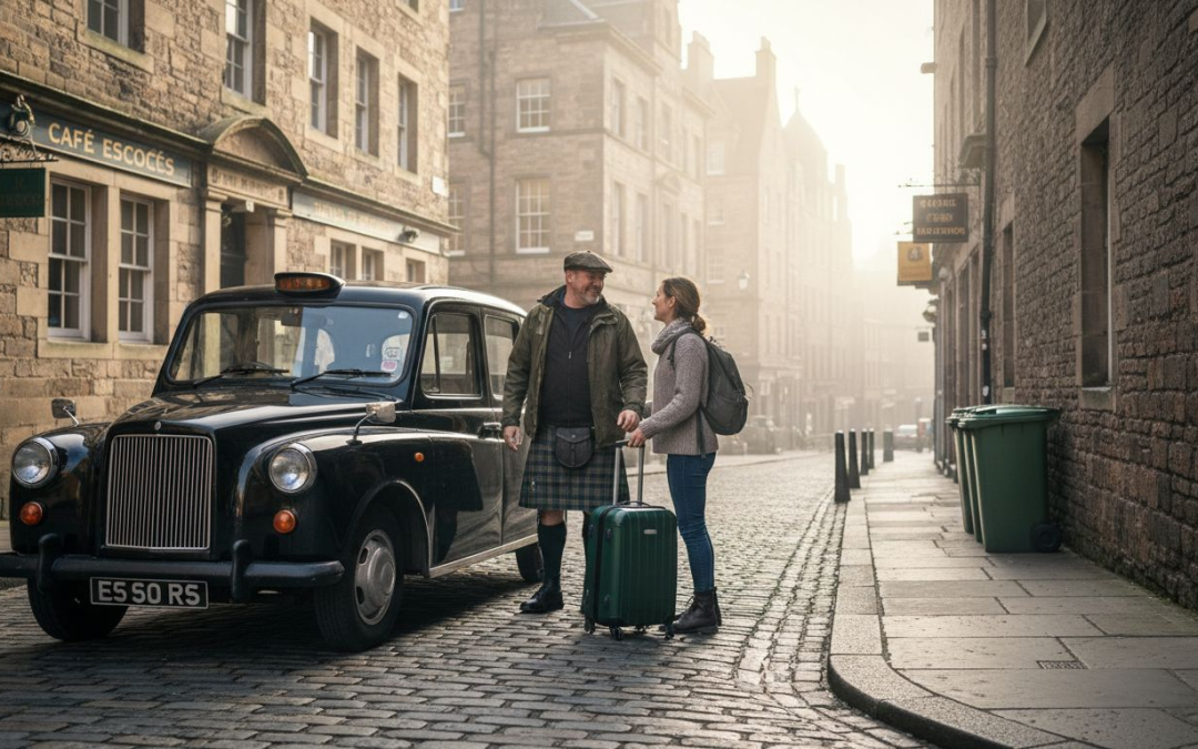 Guía paso a paso taxi: Reserva fácil y segura en Edimburgo