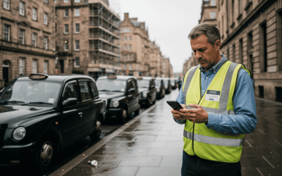 Flota de Taxis en Edimburgo 2026: 80% Reservas Online