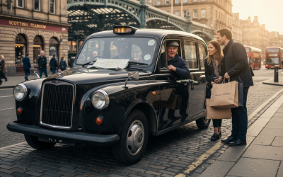Types of taxi services in Edinburgh: 60% use apps to book