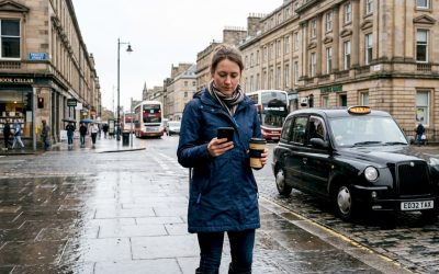 Mobile taxi booking guide: book taxis in Edinburgh 2026